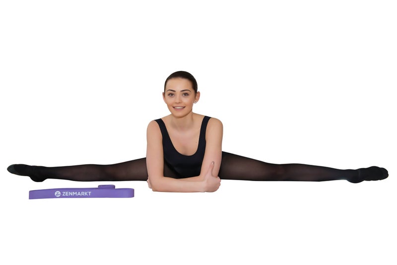 Zenmarkt Stretch Bands for Flexibility and Strength - Ballet Stretch Bands Ideal to Have as Dance Equipment in Every Competition - Suitable for Gymnastics, Cheerleading, and Pilates Training(Purple) - Image 3