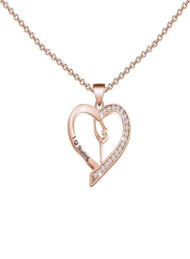 BNQL Figure Skating Necklace - Ice Skater Jewelry for Skate Lover Gifts - Image 2