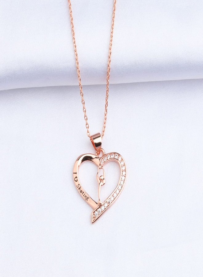 BNQL Figure Skating Necklace - Ice Skater Jewelry for Skate Lover Gifts - Image 3