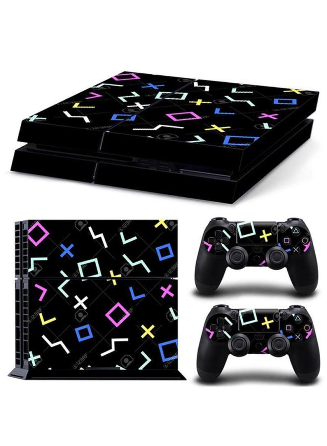 Ps4 Film Ps4 Old Model Type 10 11 Type 12 Sticker Ps4 Body Sticker Ps4 Pain Sticker Personalized Trendyy Sticker-Color:TN-PS4-8201  - Image 1