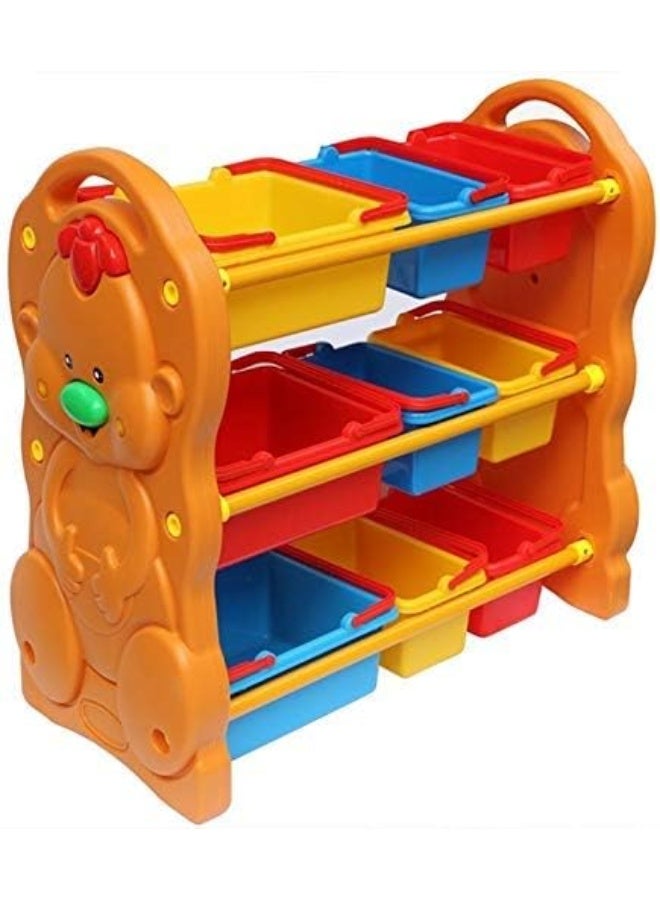 Rainbow Toys Children Deluxe Multi-Bin Toy Organizer with Storage Bins, Toy Storage Box for Boys & Girls - Image 3
