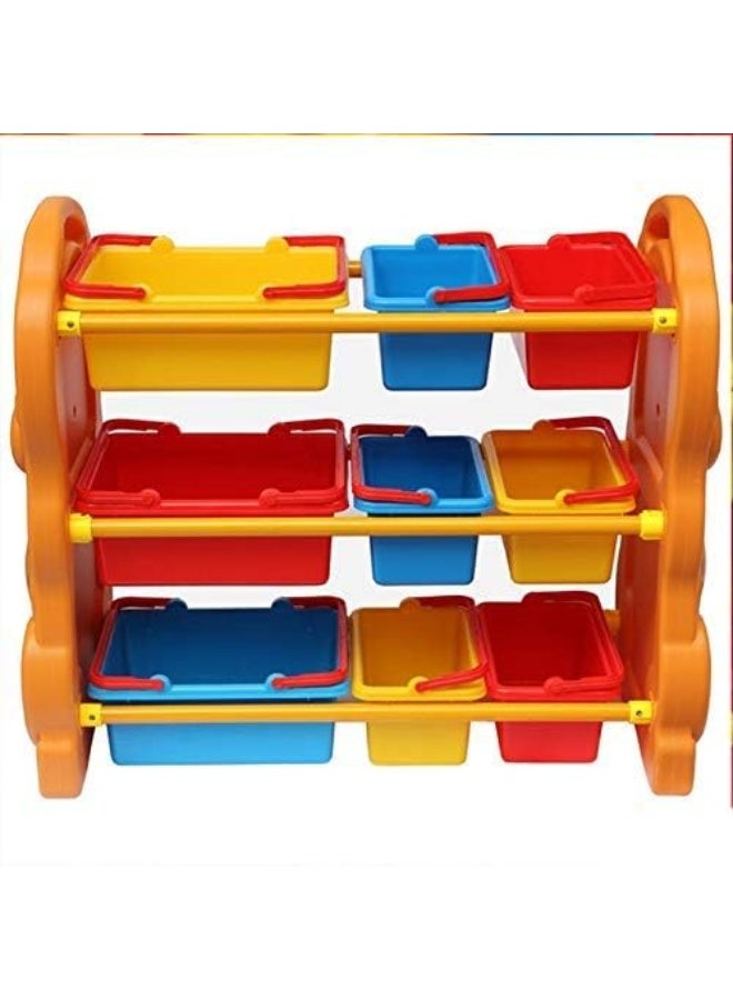 Rainbow Toys Children Deluxe Multi-Bin Toy Organizer with Storage Bins, Toy Storage Box for Boys & Girls - Image 4