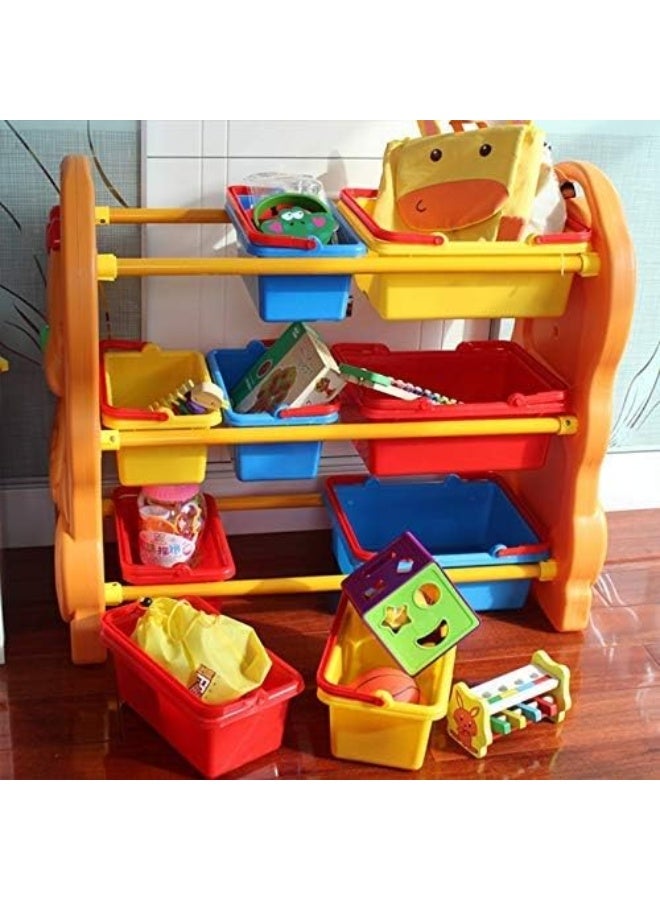 Rainbow Toys Children Deluxe Multi-Bin Toy Organizer with Storage Bins, Toy Storage Box for Boys & Girls - Image 5