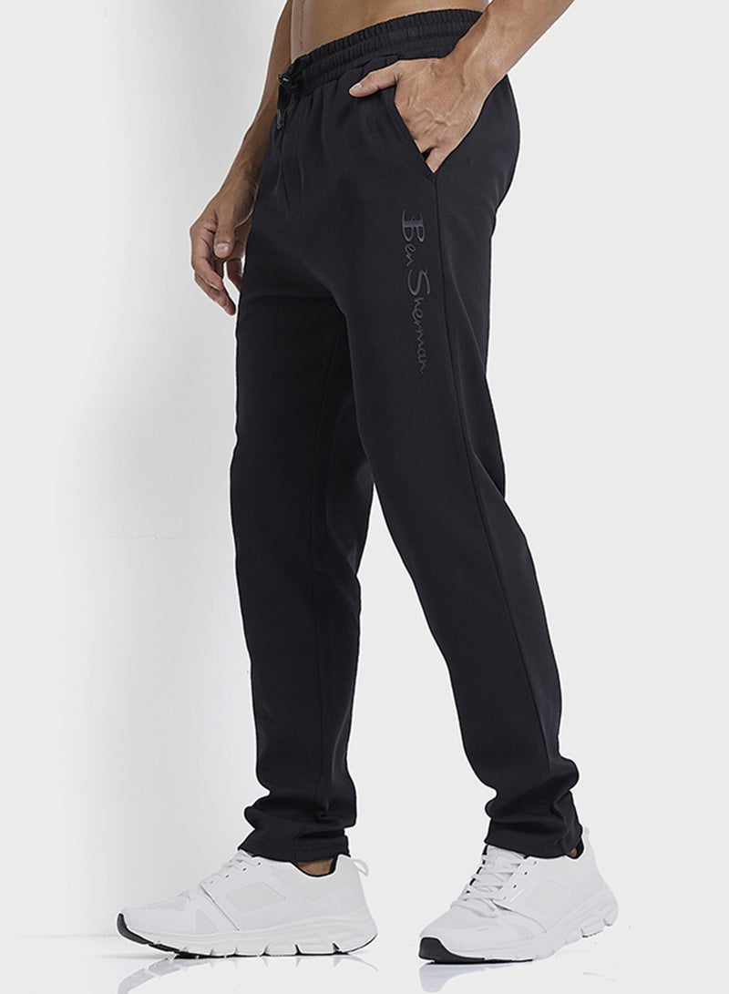 Ben Sherman Elastic Waistband Knitted Joggers - Image 4