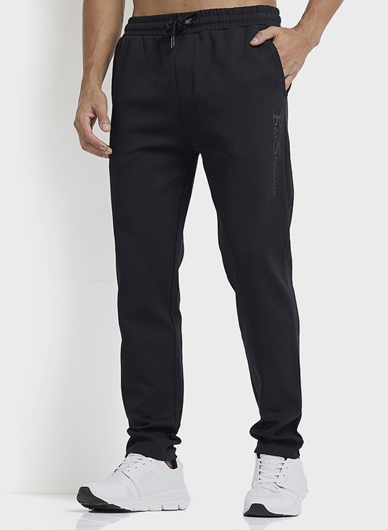 Ben Sherman Elastic Waistband Knitted Joggers - Image 1