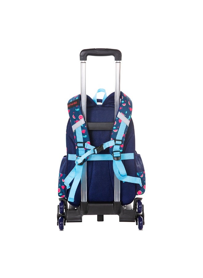 Eazy Kids Eazy Kids School Bag w/ Trolley, Pencil Case 16" - Berry Good Blue  - Image 3