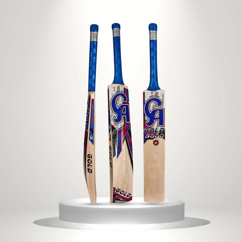 CA Gold 3000 English Willow Cricket Bat Size Harrow Youth Hard Ball Match Bat - Image 1