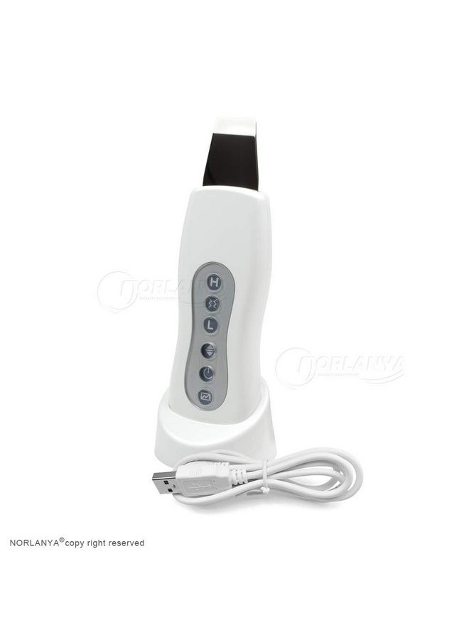 NORLANYA BEAUTY EQUIPMENT Norlanya Skin Scrubber Spatula Blackhead Removal Skin Peeling Extractor Pores Cleanser Facial Scrubbergentle Hydroexfoliationcordless  - Image 2