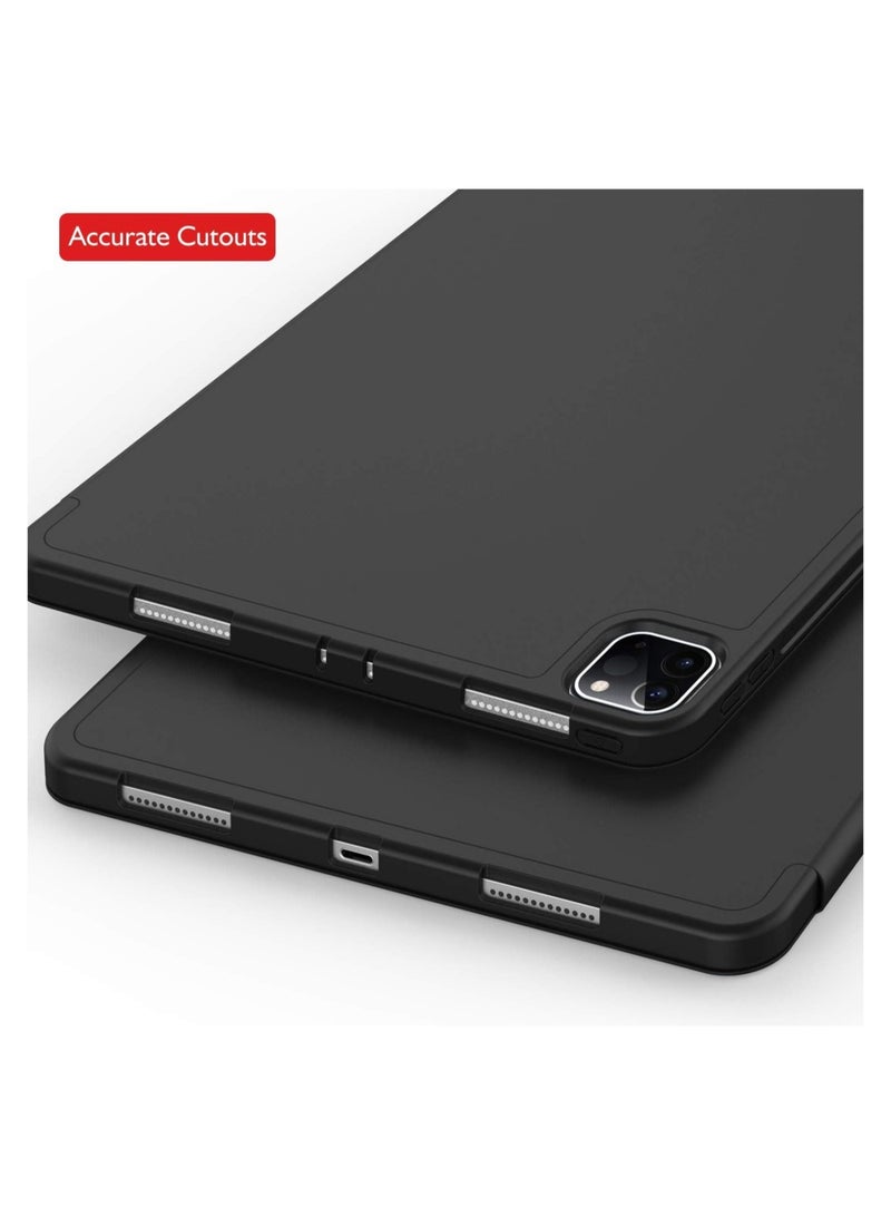 ELTRAZONE iPad Pro 12.9 Case 2020 with Pencil Holder (4th Generation), Premium Protective Case Cover with Soft TPU Back and Auto Sleep/Wake Feature for 2020/2018 - Image 4