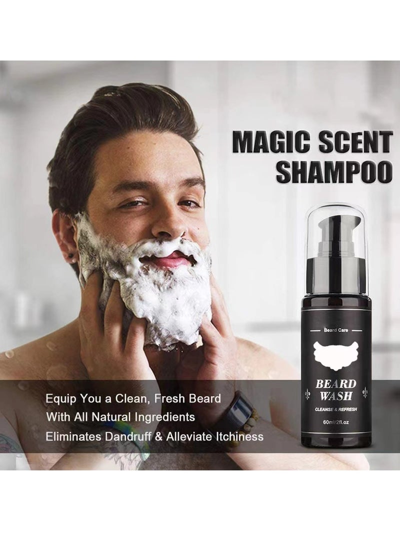 Laseta 9 in 1 Beard Growth Kit - Roller, Serum Oil , Balm and Comb, Stimulate Beard and Hair Growth - Gifts for Men Dad Him Boyfriend Husband Brother  - Image 3