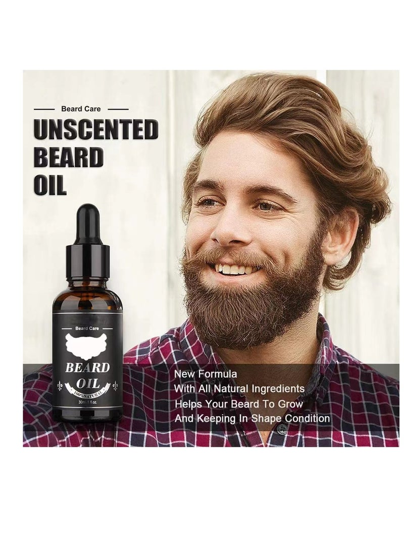 Laseta 9 in 1 Beard Growth Kit - Roller, Serum Oil , Balm and Comb, Stimulate Beard and Hair Growth - Gifts for Men Dad Him Boyfriend Husband Brother  - Image 2