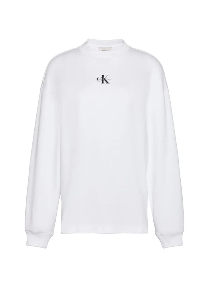 Calvin Klein Jeans  Graphic Oversized Pullover Sweatshirt for Women | Best Price UAE