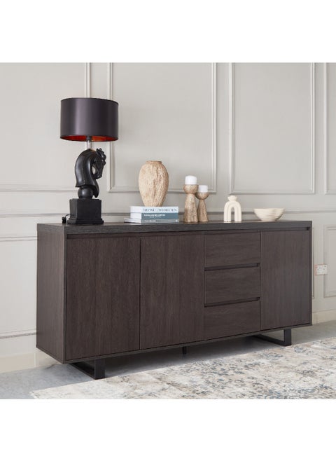 Indus 3-Door Sideboard with 3 Drawers 45 x 85 x 190 cm