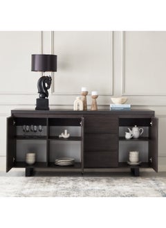 Home Box خزانة جانبية بثلاثة أبواب و3 أدراج من إندوس، 45 × 85 × 190 سم  - Image 3