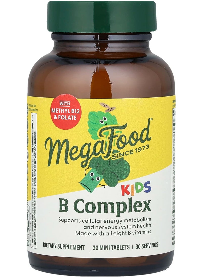 MegaFood Kids B Complex, 30 Tablets 