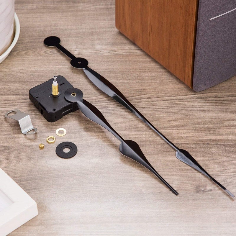 Hicarer High Torque Quartz Clock Movement Clock Replacement Mechanism with 12 Inch Long Spade Hands for DIY Clock Black Shaft Length 115 inches 31 mm Shaft Length - Image 3
