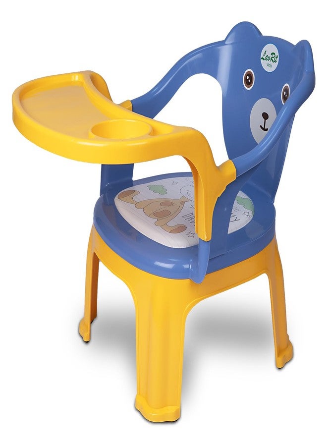 LavRit Plastic Baby Feeding Chair, with Tray Chair/Booster Plastic Chair for Kids/Feeding Chair for Kids,Portable Eating/Safe Chair(1-3 Years)/Upto 20 Kgs - Image 1