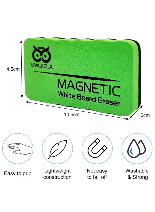 OWLKELA Magnetic Whiteboard Eraser, Dry Eraser Board Erasers, Dry Erasers For White Board, Whiteboard Erasers For Classroom, 4 Pack, Perfect For Home, College And Office Use - Image 2