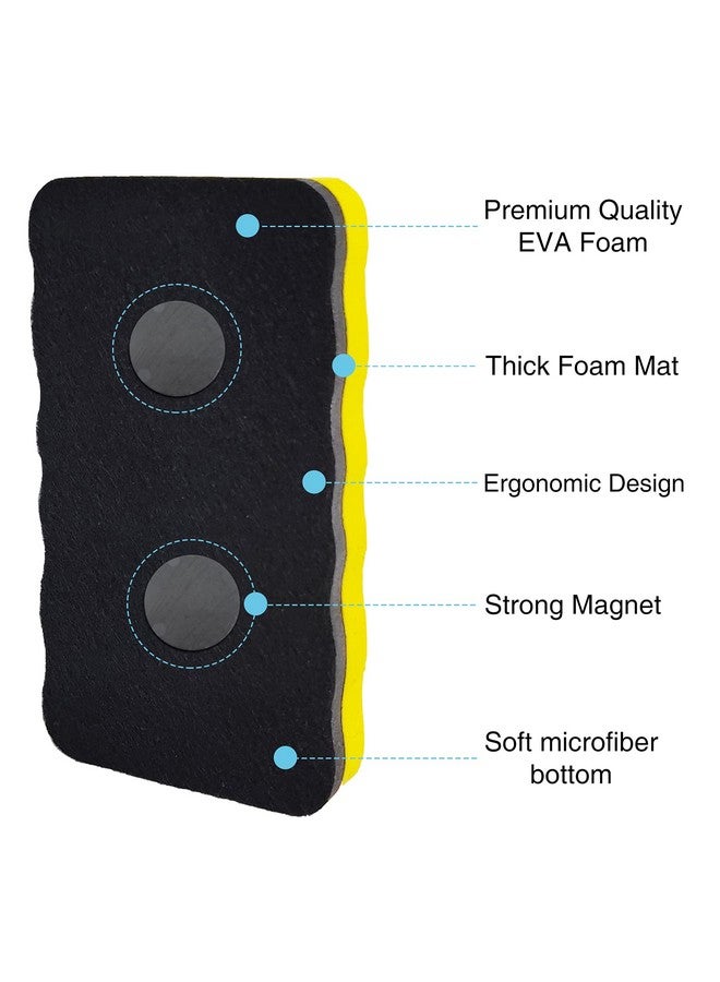 OWLKELA Magnetic Whiteboard Eraser, Dry Eraser Board Erasers, Dry Erasers For White Board, Whiteboard Erasers For Classroom, 4 Pack, Perfect For Home, College And Office Use - Image 3