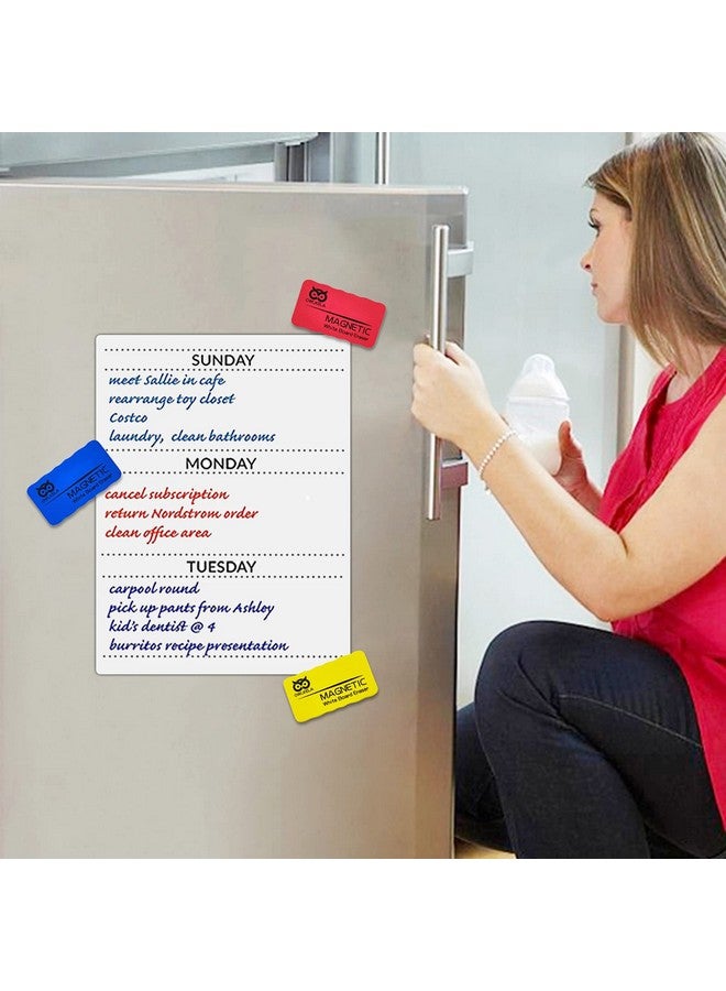 OWLKELA Magnetic Whiteboard Eraser, Dry Eraser Board Erasers, Dry Erasers For White Board, Whiteboard Erasers For Classroom, 4 Pack, Perfect For Home, College And Office Use - Image 5