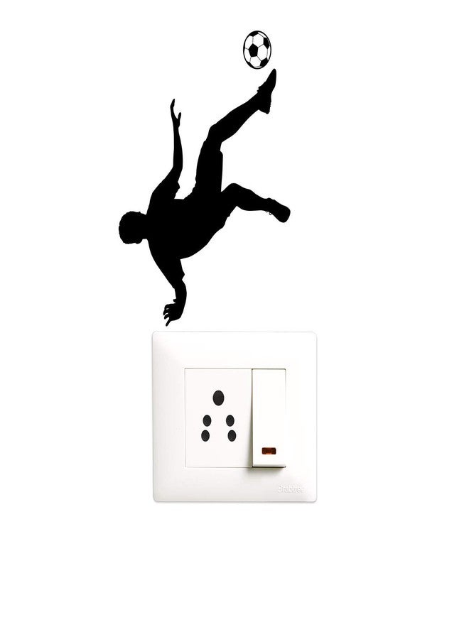 Decopix 'Foot Ball - Sports - Decorative Wall Sticker Combo Pack for Switch Panel Board, Laptop, Fridge.' - Sm4043 (PVC Vinyl - Set of 5) - Image 3