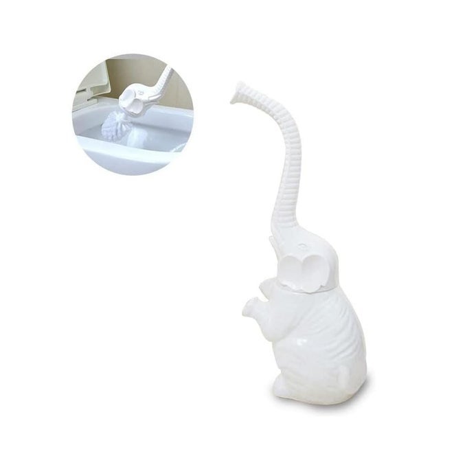 TOILET BRUSH AND HOLDER SETMODERN CERAMIC TOILET BOWL BRUSH HOLDERCUTE BATHROOM DECOR NONSCRATCH BRISTLES SPACESAVING WHITE HOUSEHOLD CLEANING TOOL FOR BATHTUB