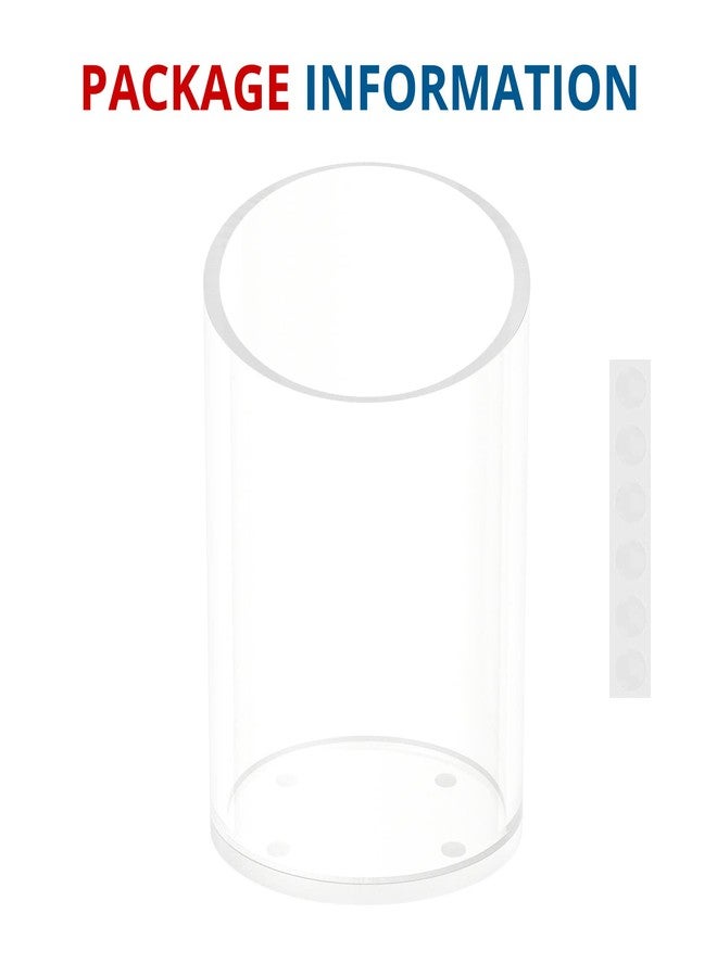 KOTEMON Pen Holder for Desk Organizer, Acrylic Makeup Brush Organizer Sanitizer Holder Pen and Pencil Holder for Office, Home, School, Clear - Image 5
