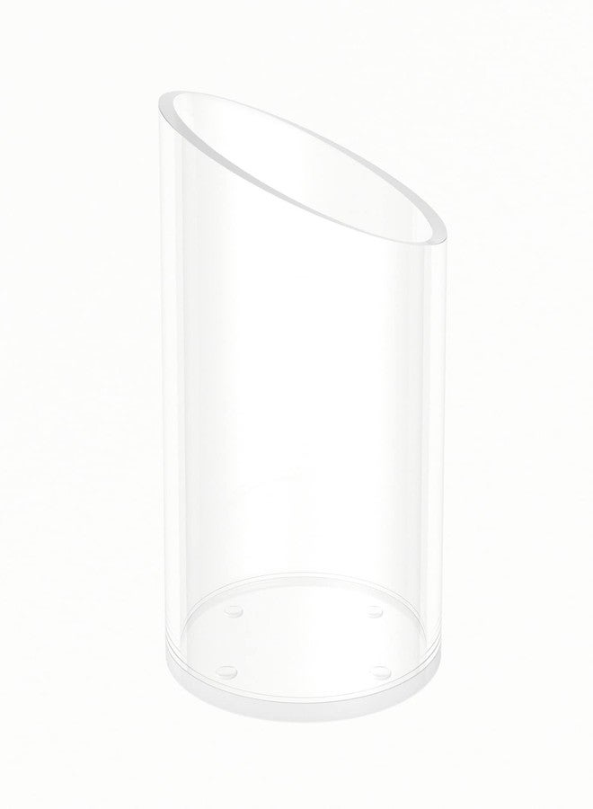 KOTEMON Pen Holder for Desk Organizer, Acrylic Makeup Brush Organizer Sanitizer Holder Pen and Pencil Holder for Office, Home, School, Clear - Image 1