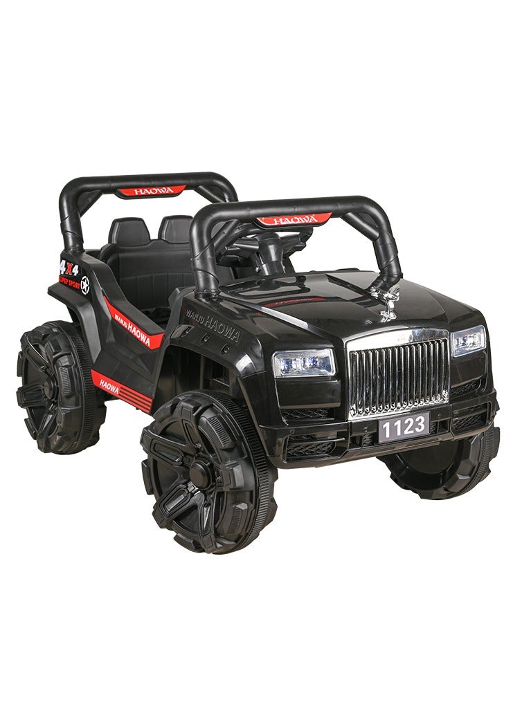 Kiko Rechargeable Battery Car 6 V-Black - Image 1