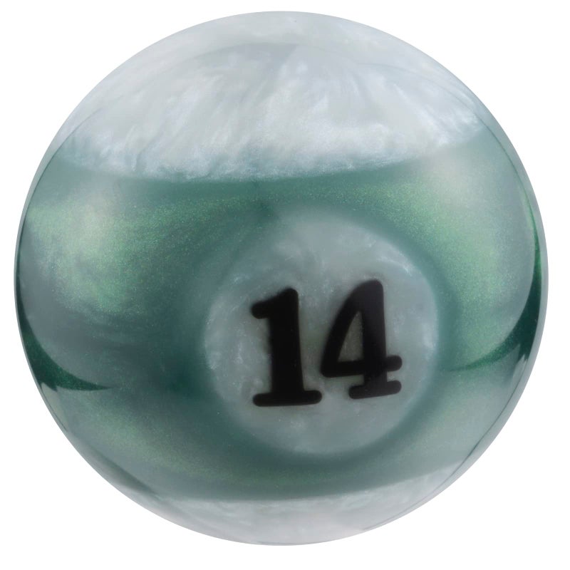 Arenbel No.14 Billiard Car Shifter Lever Knob Round Gear Shift Stick Racing Handles Fit Most Manual Auto Vehicles, Green - Image 1