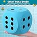Shappy 6 Inches Foam Dice Fun Filled Large Educational Toy Kawaii Giant Dice Decorative Eva Foam Jumbo Cube Big Square Building Blocks for Game Nights Learning SessionsSky Blue1 Pc - Image 4