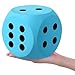Shappy 6 Inches Foam Dice Fun Filled Large Educational Toy Kawaii Giant Dice Decorative Eva Foam Jumbo Cube Big Square Building Blocks for Game Nights Learning SessionsSky Blue1 Pc - Image 2
