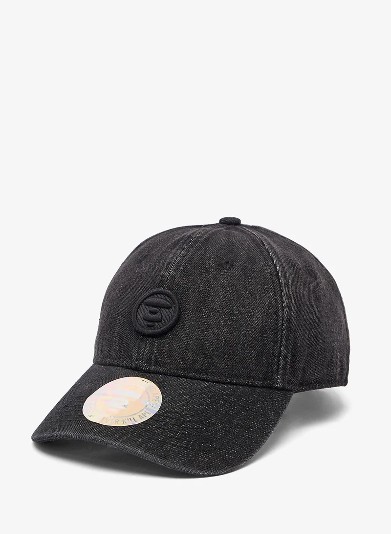 AAPE AAPENOW moonface logo denim cap