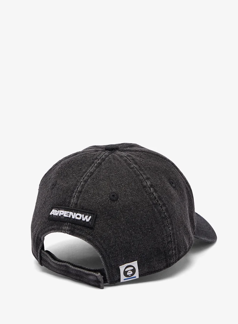 AAPE AAPENOW moonface logo denim cap