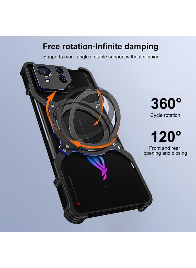 S-TOP Case For Asus ROG Phone 8 / 8 Pro Mechanical Arm Borderless MagSafe Holder Metal Phone Case - Image 4