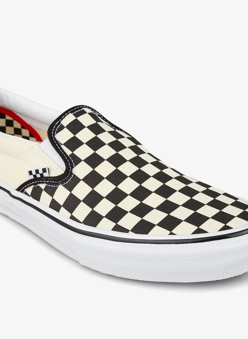 VANS Black Skate Classics Checkerboard Unisex Slip-On Shoe for Men | Best Price UAE
