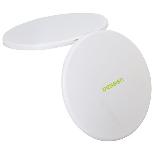 deweisn Magnifying Compact Cosmetic Mirror Elegant Compact Pocket Makeup Mirror, Handheld Travel Makeup Mirror with Powerful 10x Magnification and 1x True View Mirror for Travel or Your Purse - Image 4