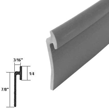 TechnologyLK Gordon Glass® Angled Gray Vinyl for Framed Shower Door Drip Rail - 36" Long, Framed Shower Door Bottom Sweep, Made in USA. - Image 2