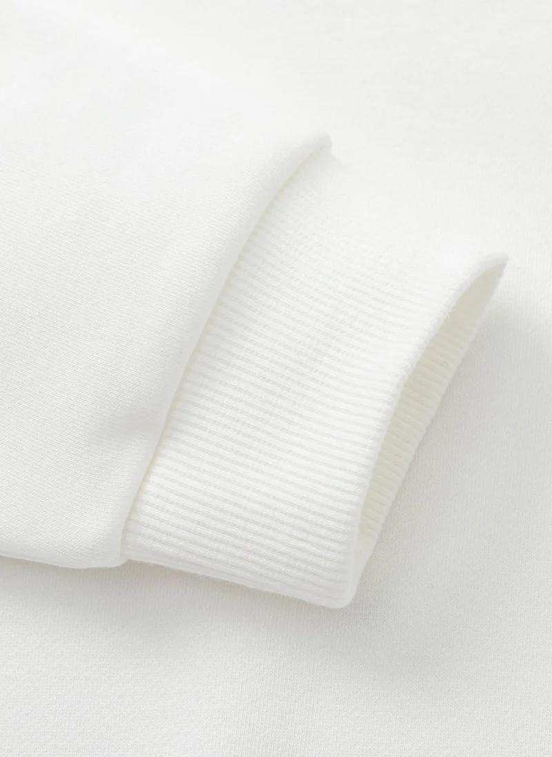 Balabala White Kids Unisex Round neck sweatshirt  | Best Price UAE