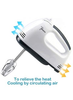 Generic Hand Mixer, Electric Cake Whisk Food Mixer for Baking Self-Control/Turbo Boost + 4 Stainless Steel Accessory Food Beater for Cake Bread  - Image 2