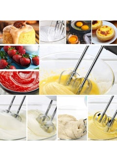 Generic Hand Mixer, Electric Cake Whisk Food Mixer for Baking Self-Control/Turbo Boost + 4 Stainless Steel Accessory Food Beater for Cake Bread  - Image 4