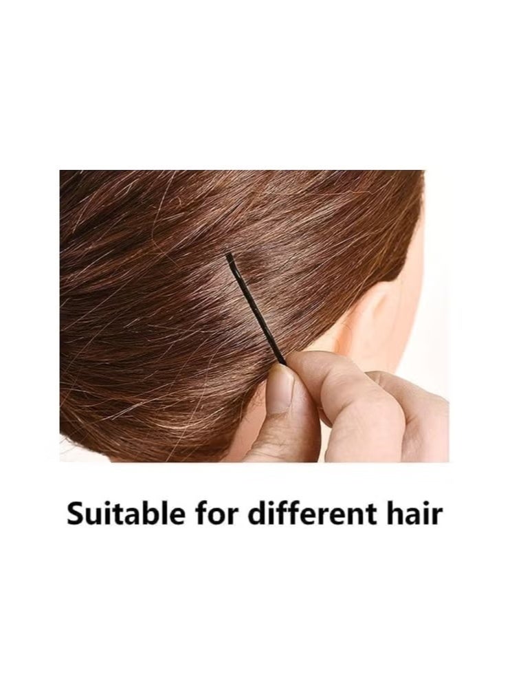 مجموعة من 100 دبوس شعر ، دبابيس شعر سوداء  للكعكات، مشبك شعر فاخر للفتيات والنساء ، رائع لجميع أنواع الشعر - Image 4