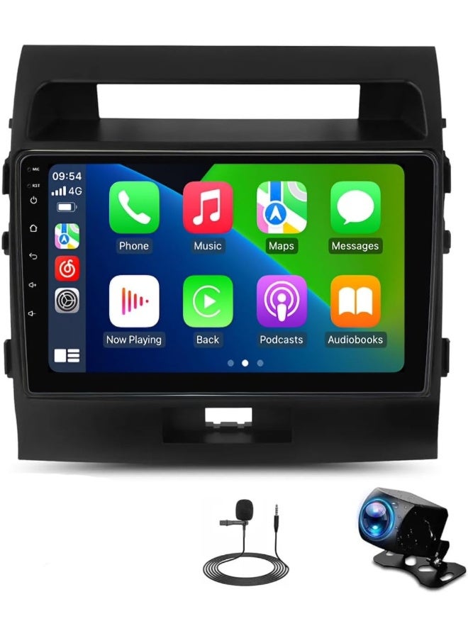 Vierex Android Car Stereo Screen For Toyota Land Cruiser LC200 2008-2015 GXR With CarPlay Android Auto Wireless WiFi DSP AHD Camera Included Fast Interface (8+128GB Carplay) - Image 1