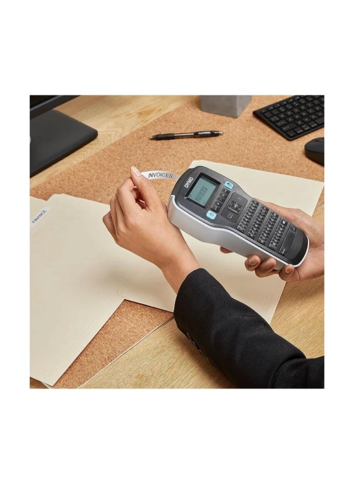 Dymo - Dymo LabelManager 160 Label Maker | Handheld Label Printer with QWERTY Keyboard | Includes Black & White D1 Label Tape (12mm) | for Home & Office - Image 1