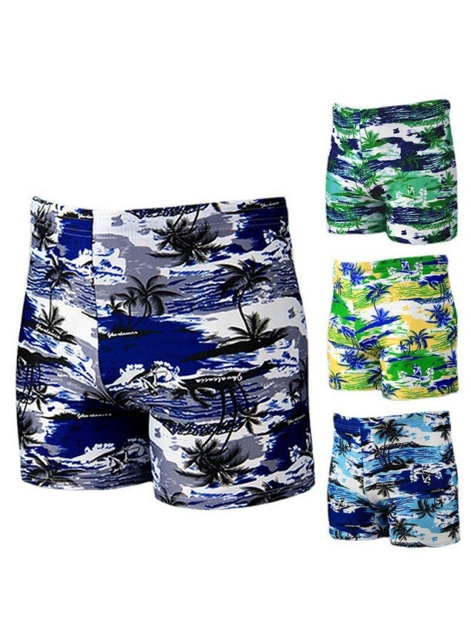 إسكدنيا سراويل سباحة رجالية رياضية سريعة الجفاف قابلة للتنفس مقاس كبير سراويل شاطئ مطبوعة ربيع حار ملابس سباحة بوكسر بالجملة - اللون: 818-1 # تسليم لون عشوائي - - Image 1