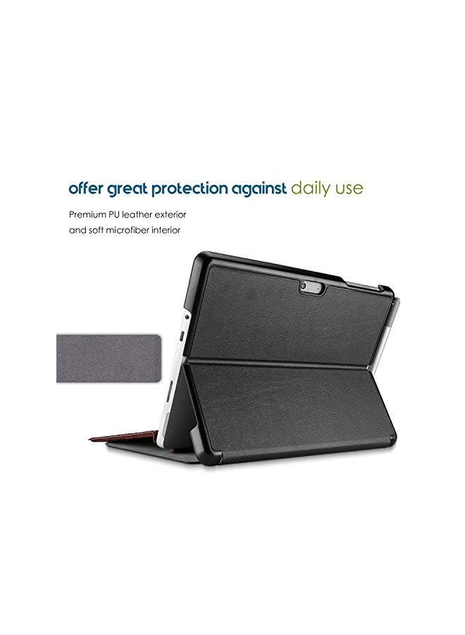 Procases Case For 12.3" Microsoft Surface Pro 7 Plus/Pro 7/Pro 6/Pro 5/Pro 2017/Pro 4/Pro Lte, Slim Light Smart Cover Stand Case With Built-In Surface Pen Holder-Black - Image 4