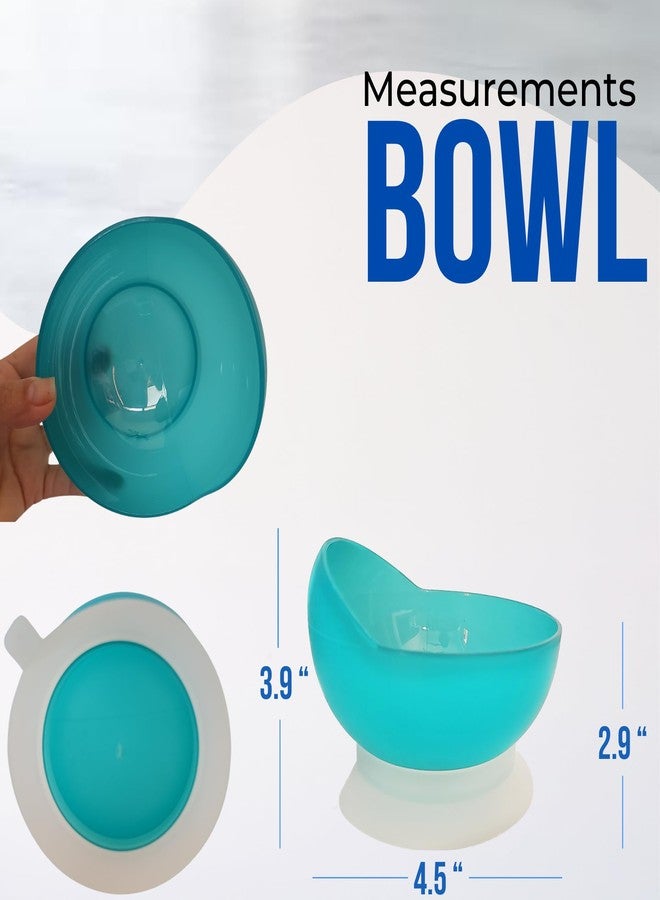 ADAPTIVE UTENSILS High-Low Scoop Bowl with Suction Base | Self-Feeding Bowl for Elderly | Dish for Adults with Special Needs from Parkinsons, Dementia, Stroke or Tremors - Image 4