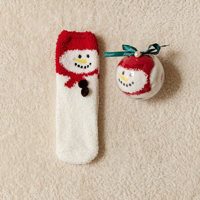 2-Pair Christmas Stockings for Parents and Children, Featuring Colorful Christmas Patterns, Warm Winter Stockings, Thickened Warm Knitted Retro Comfortable Soft Stockings, Perfect Gift - Image 2