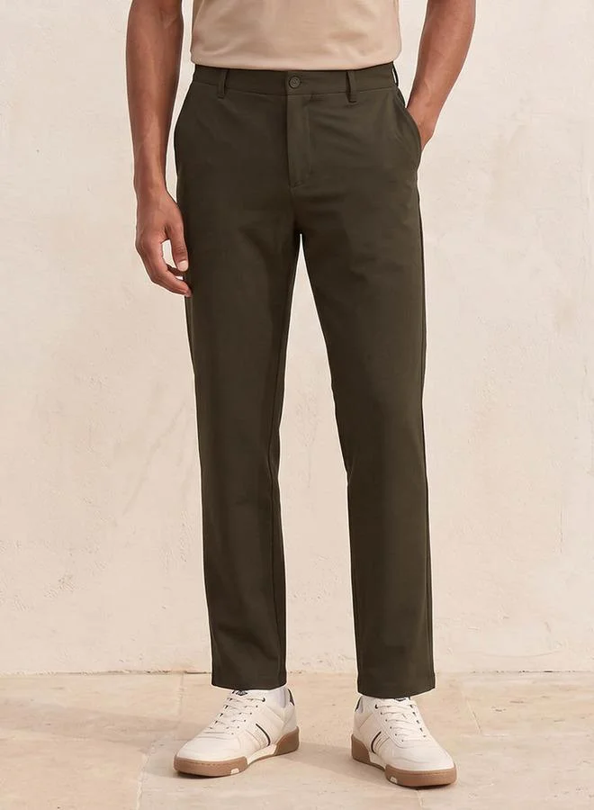 Splash FAV Smart Regular Fit Melange Trousers