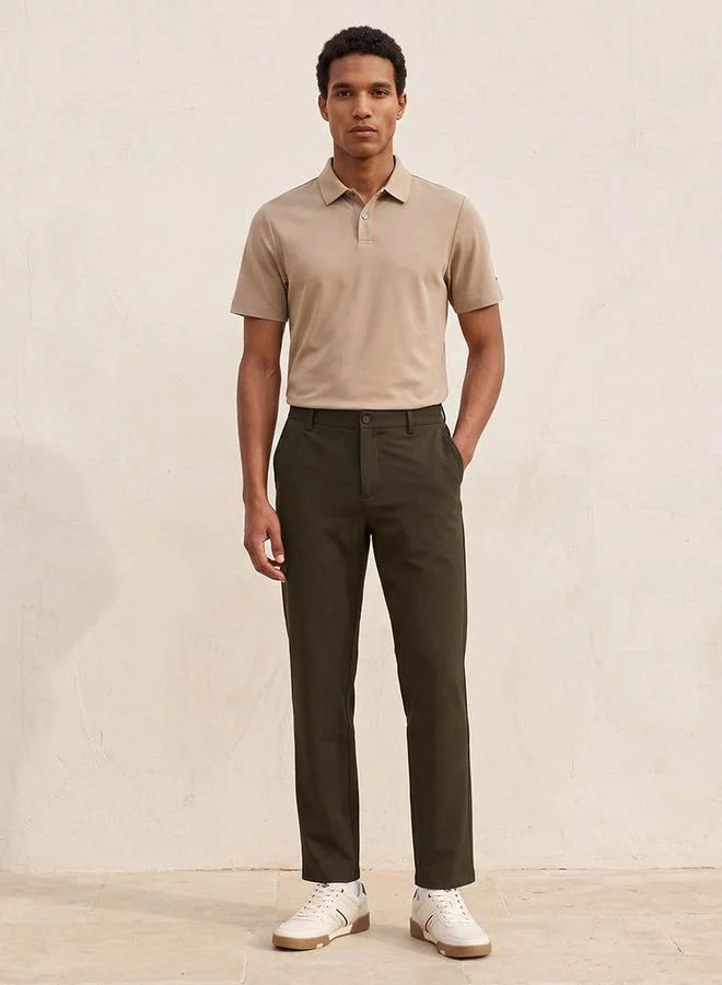 Splash FAV Smart Regular Fit Melange Trousers